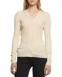 Sandro Gabrielle Ribbed Knit Cardigan Bloomingdales at Bloomingdales